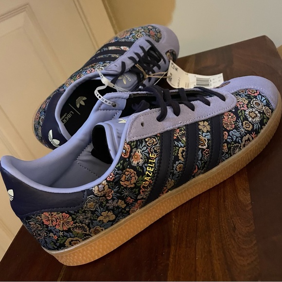 adidas Other - Adidas Gazelle Liberty London Floral Embroidered Size 5.5y / Women’s 7 New